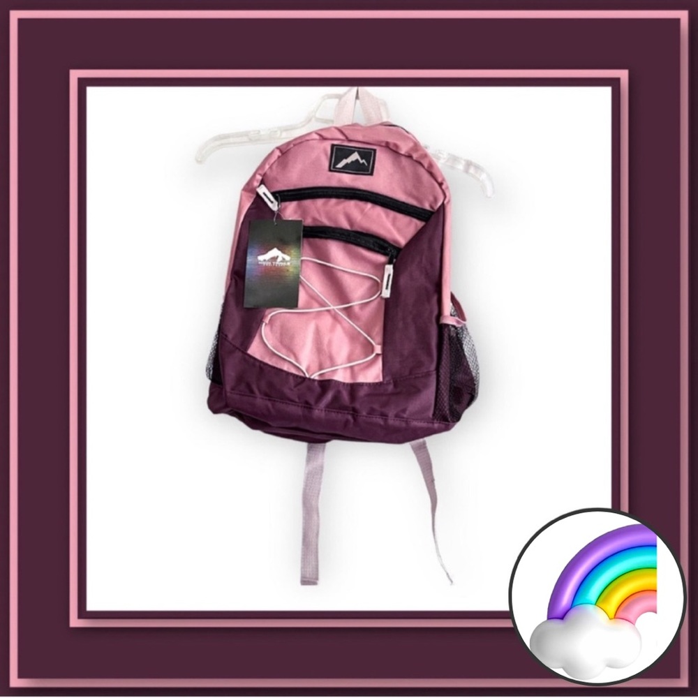 3/$24 - High Trails Multi Pocket Bungee Backpack